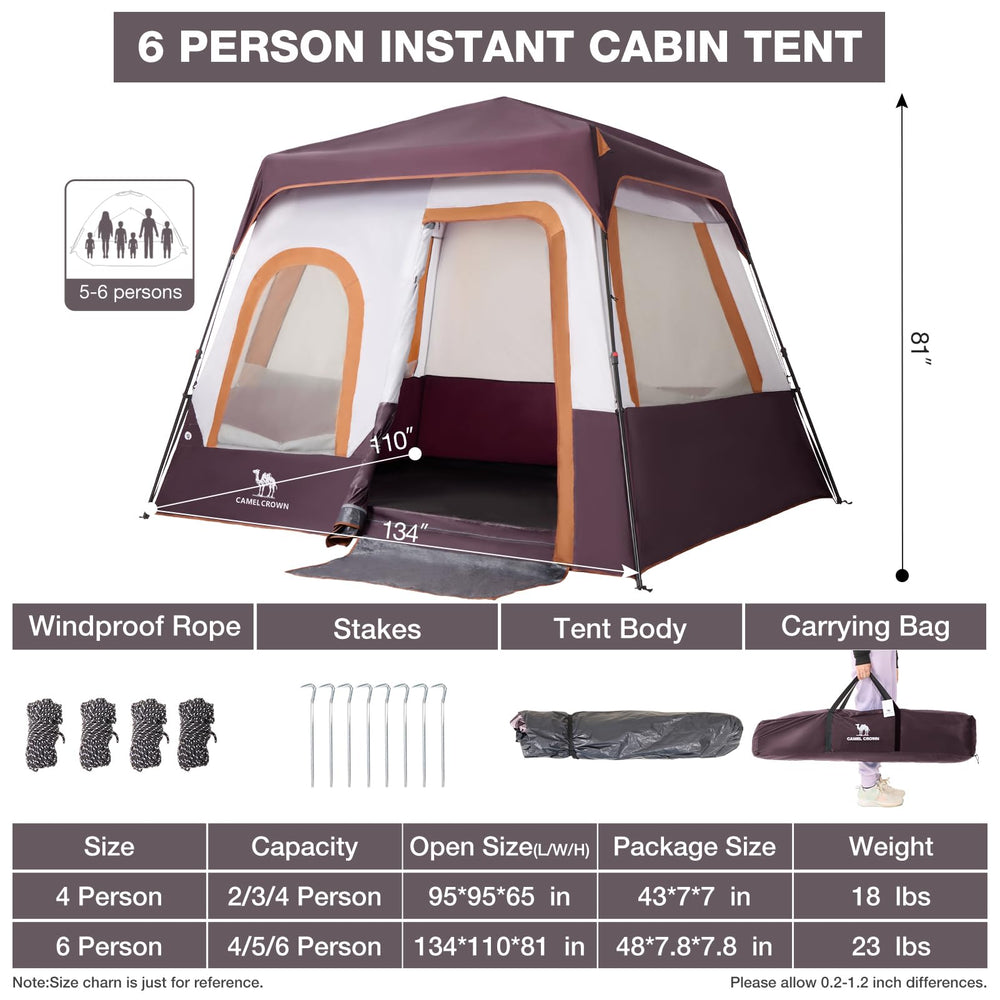 Camel Crown tent waterproof-2000mm-oxford keeps gear dry on wet trips.