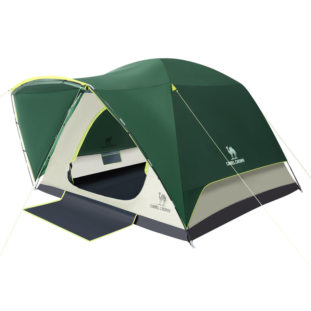 CAMEL CROWN 6-person tent with spacious layout for family camping.