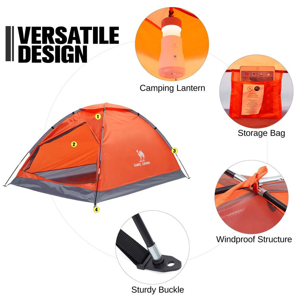 Camel Crown tent mosquito-screen keeps bugs out.