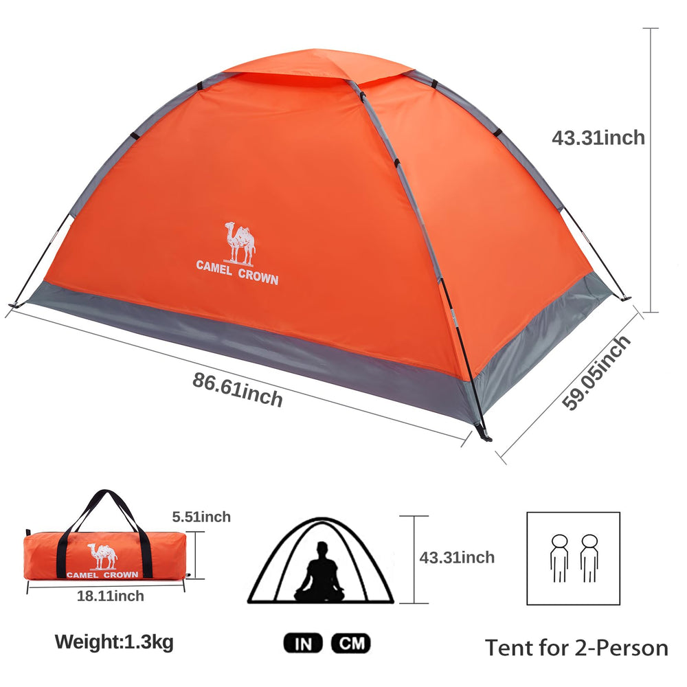 Camel Crown tent interior with ventilation for airflow.