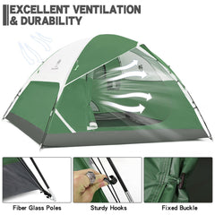 Camel Crown tent easy setup helps you pitch in minutes at the campsite.