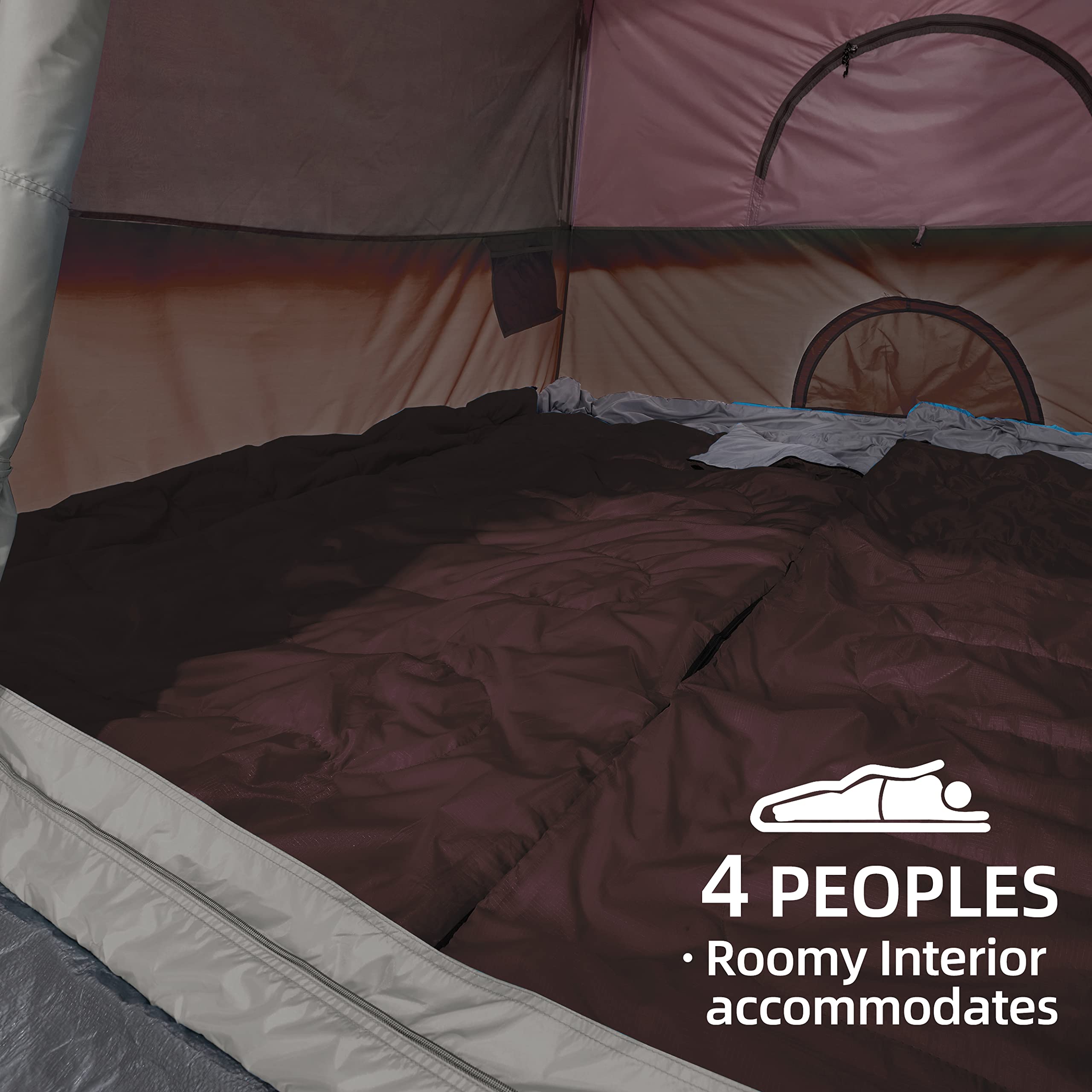 CAMEL CROWN tent family-friendly design supports group adventures.