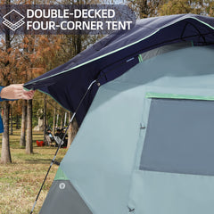 CAMEL CROWN tent fiberglass frame provides sturdy support.