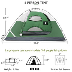 Camel Crown tent interior reveals generous headroom for family camping and cozy living.