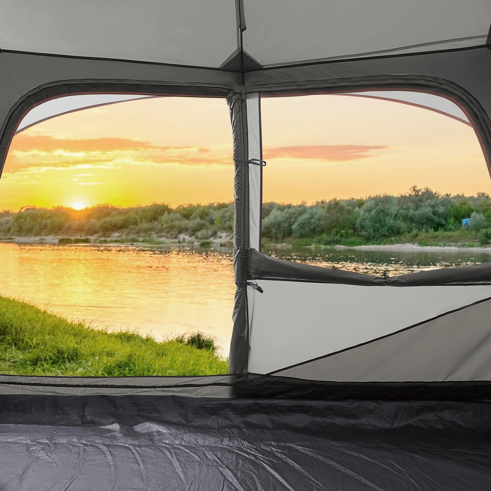 CAMEL CROWN 6-person tent packs into a portable carry bag