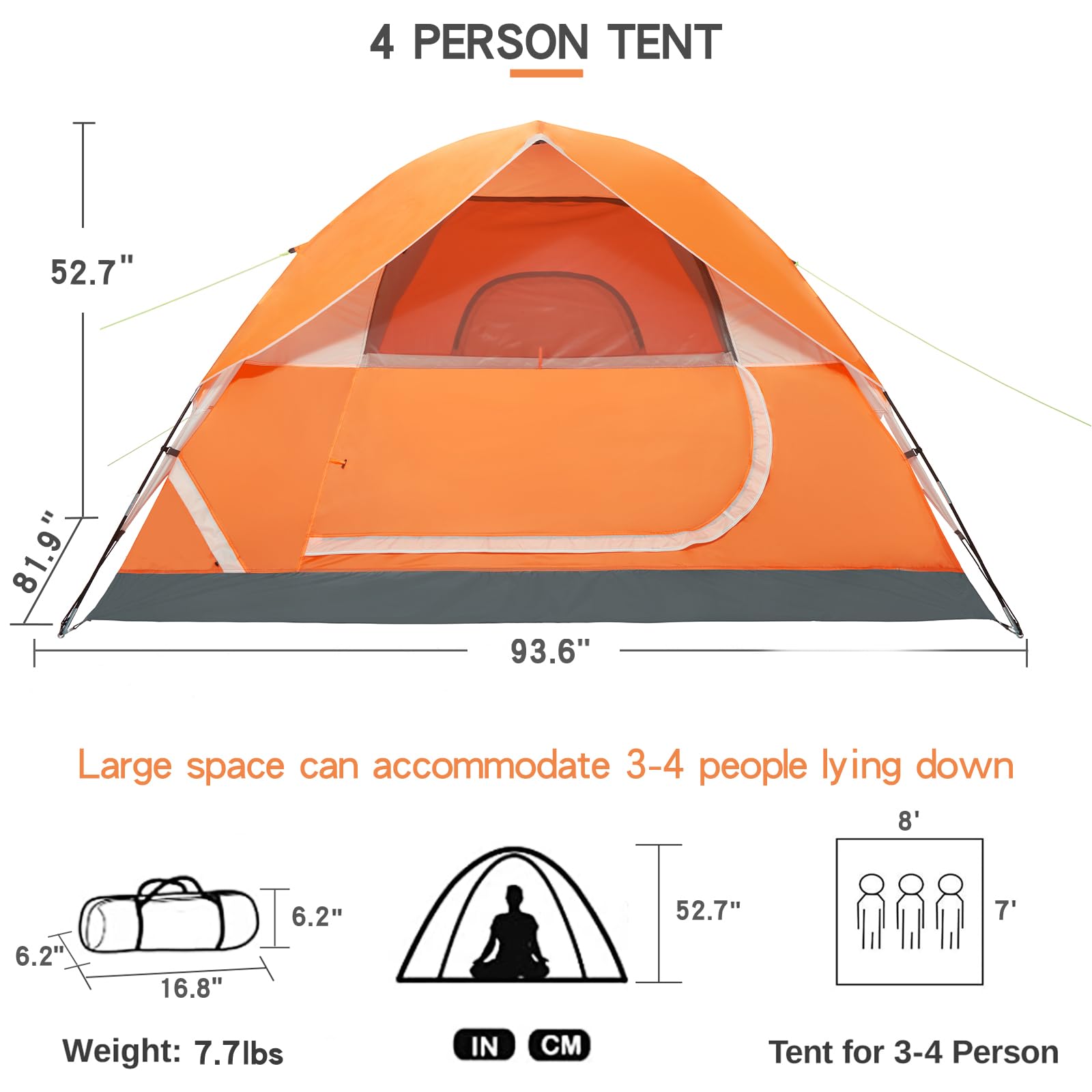Camel Crown tents waterproof exterior focus—reliable rain protection for outdoor adventures.