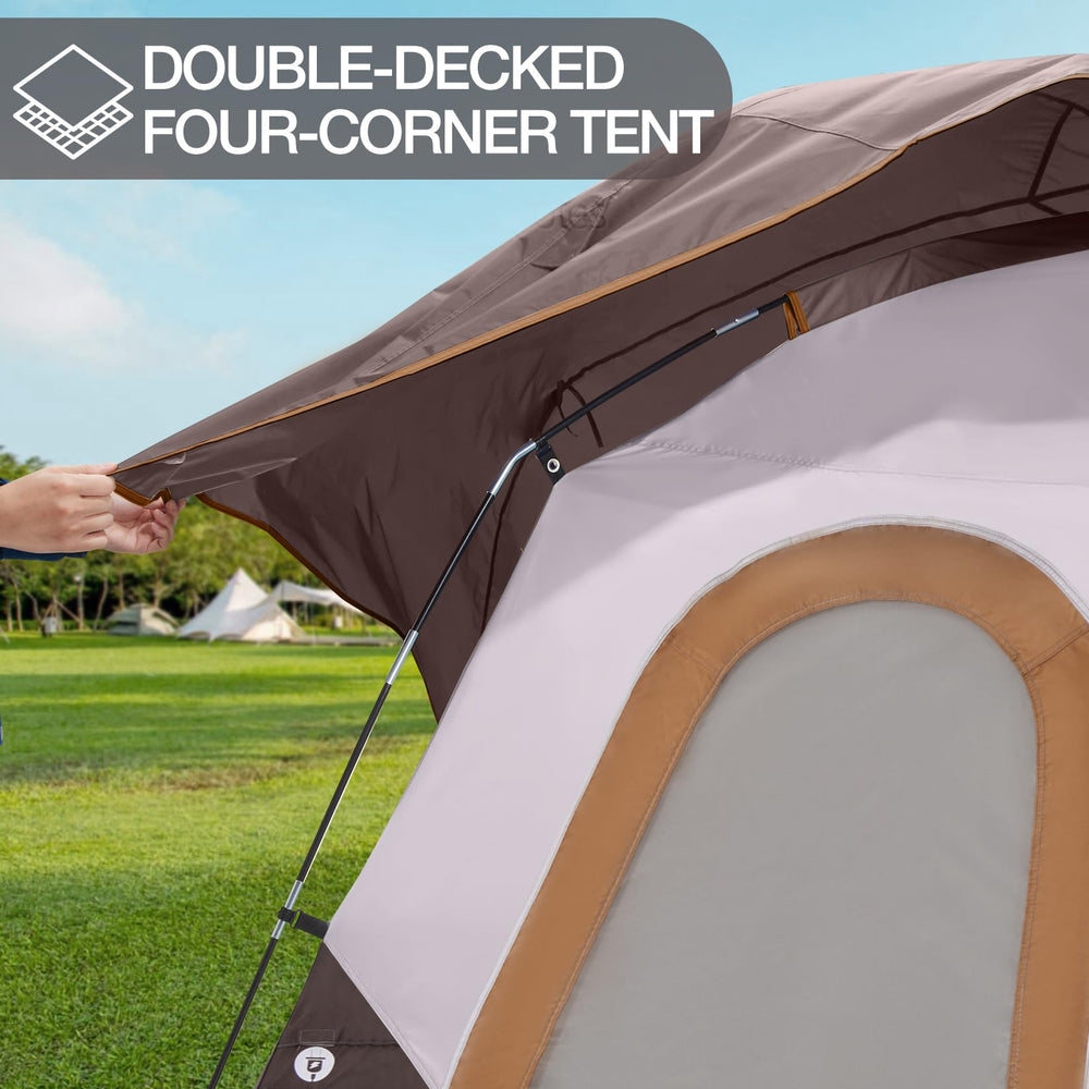 Camel Crown close-up of 2000mm coating offering weather protection.