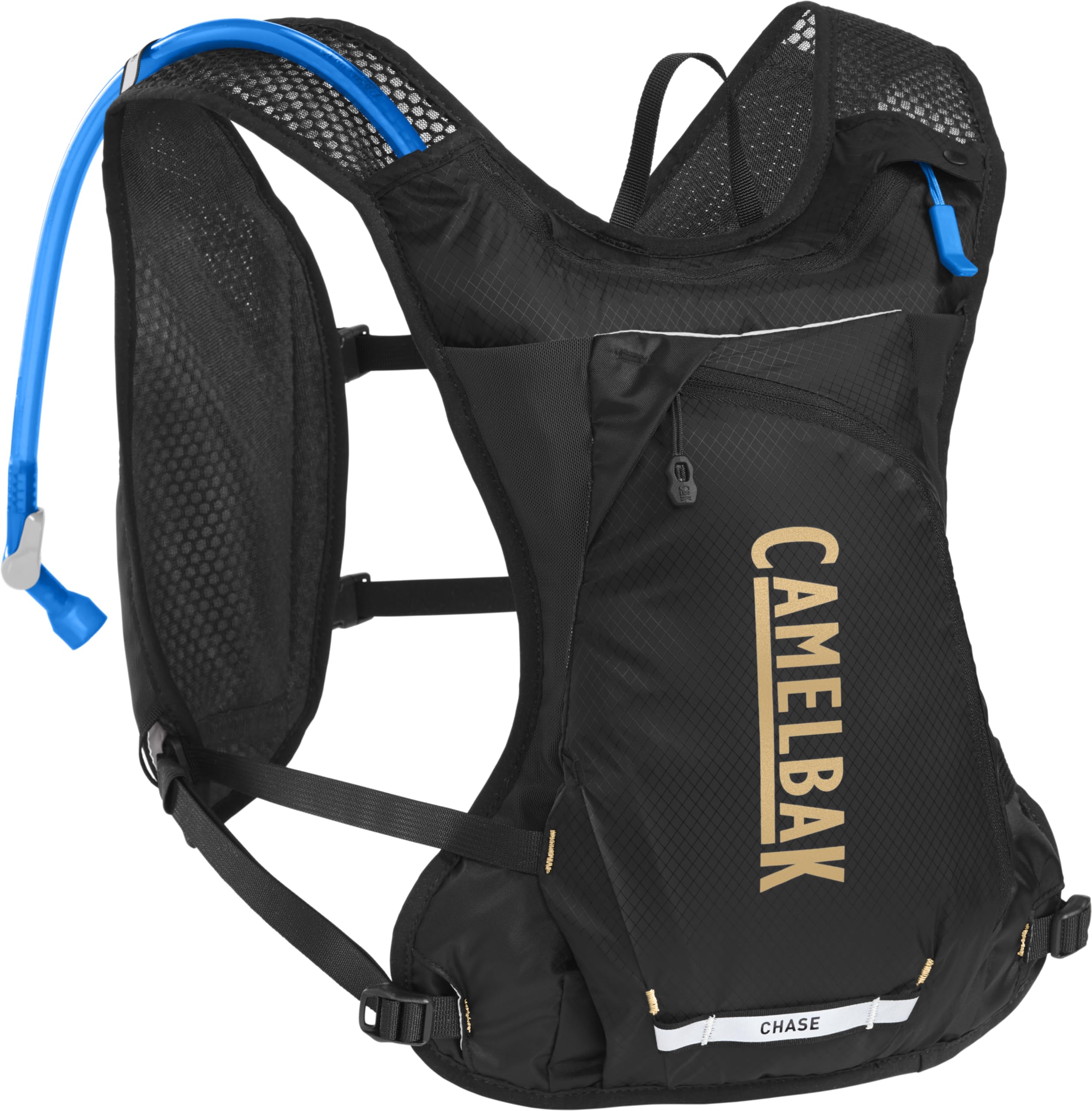 CamelBak Chase Race 4 Vest front view shows streamlined fit for fast rides.