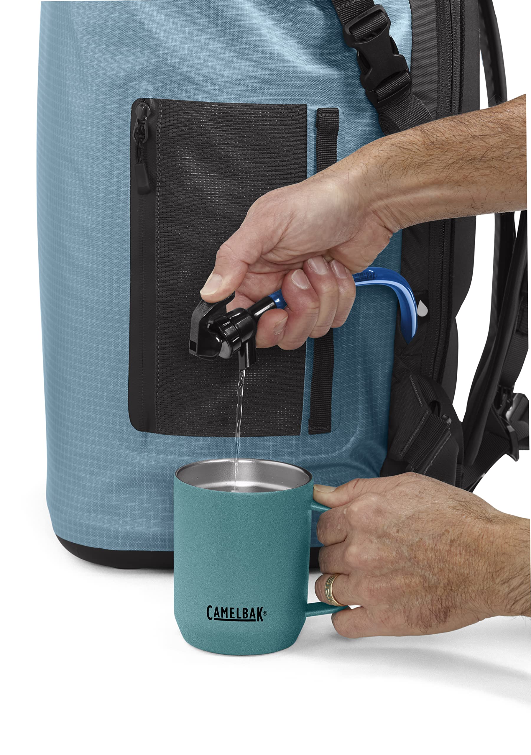 CamelBak ChillBak Pack 30 holds 24 cans and 15 lbs of ice.