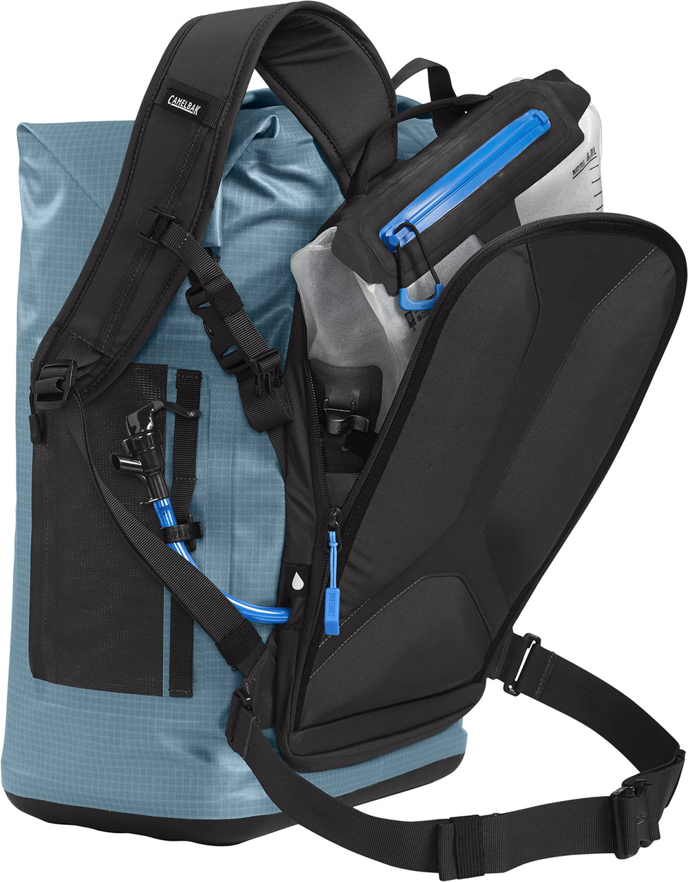 CamelBak ChillBak Pack 30 roll-top closure for single-hand access.