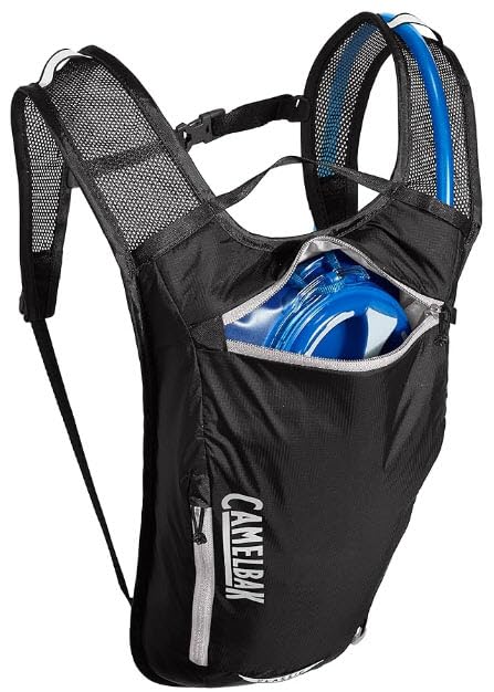 CamelBak Classic Light reflectivity and light loop for low-light visibility.