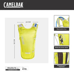CamelBak Classic Light with 70oz reservoir, easy refill on the go.
