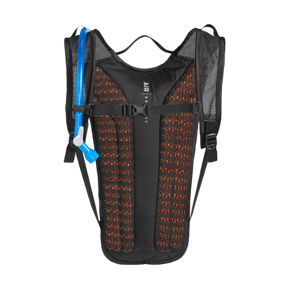 CamelBak Classic Light secure pocket demonstrates storage for phone and keys.