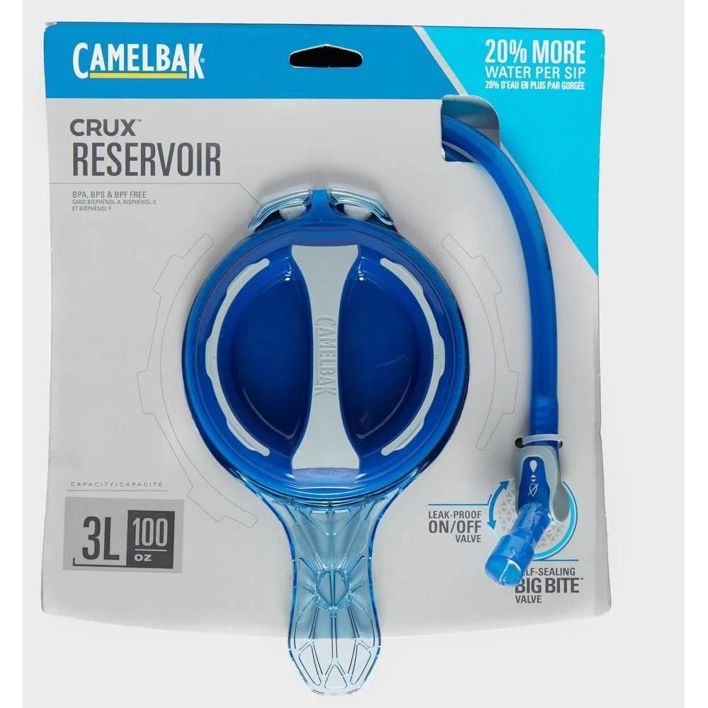 CamelBak Crux 3L on-off lever seals the drinking tube with one hand