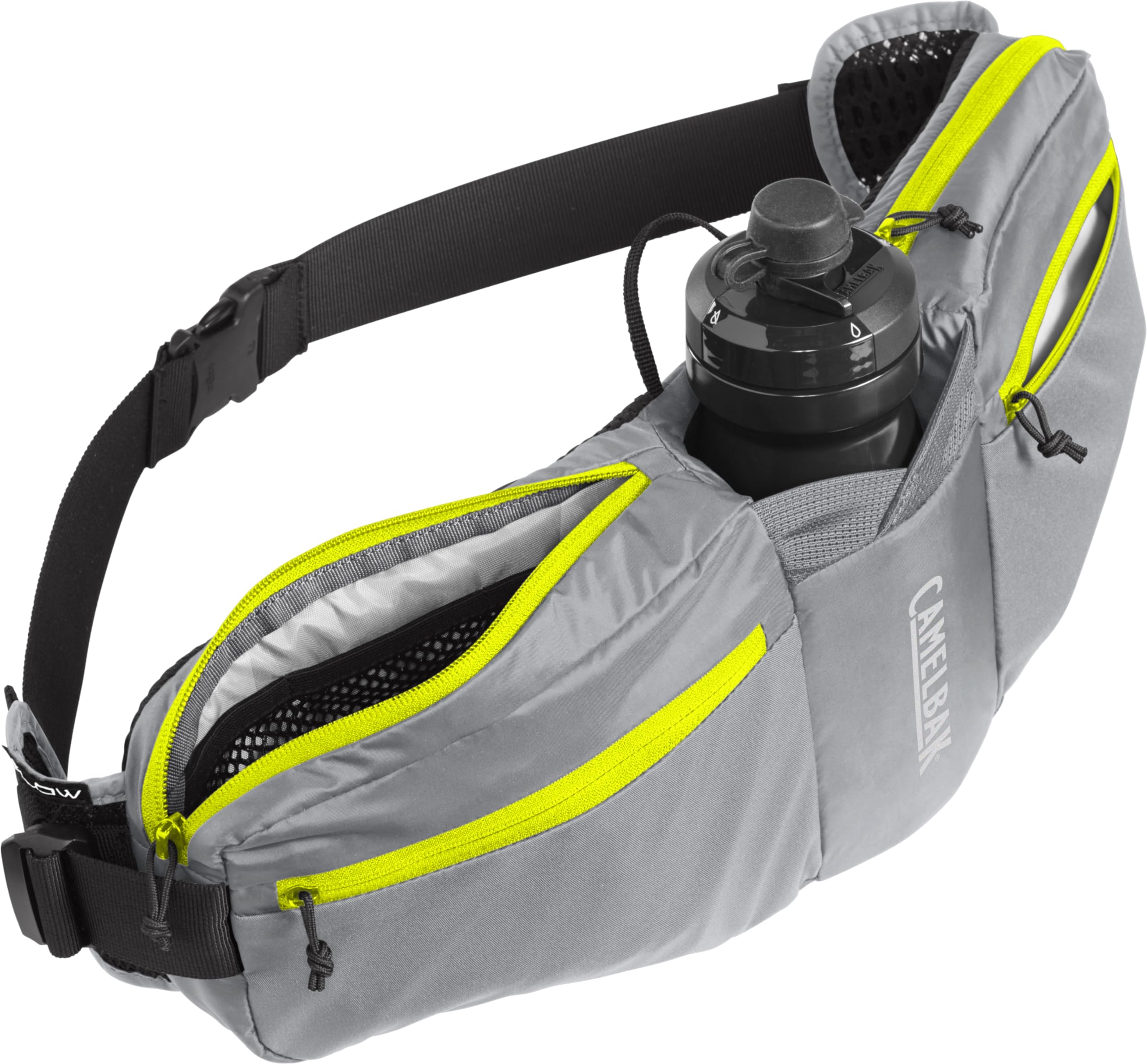External pump sleeve keeps a pump within easy reach.