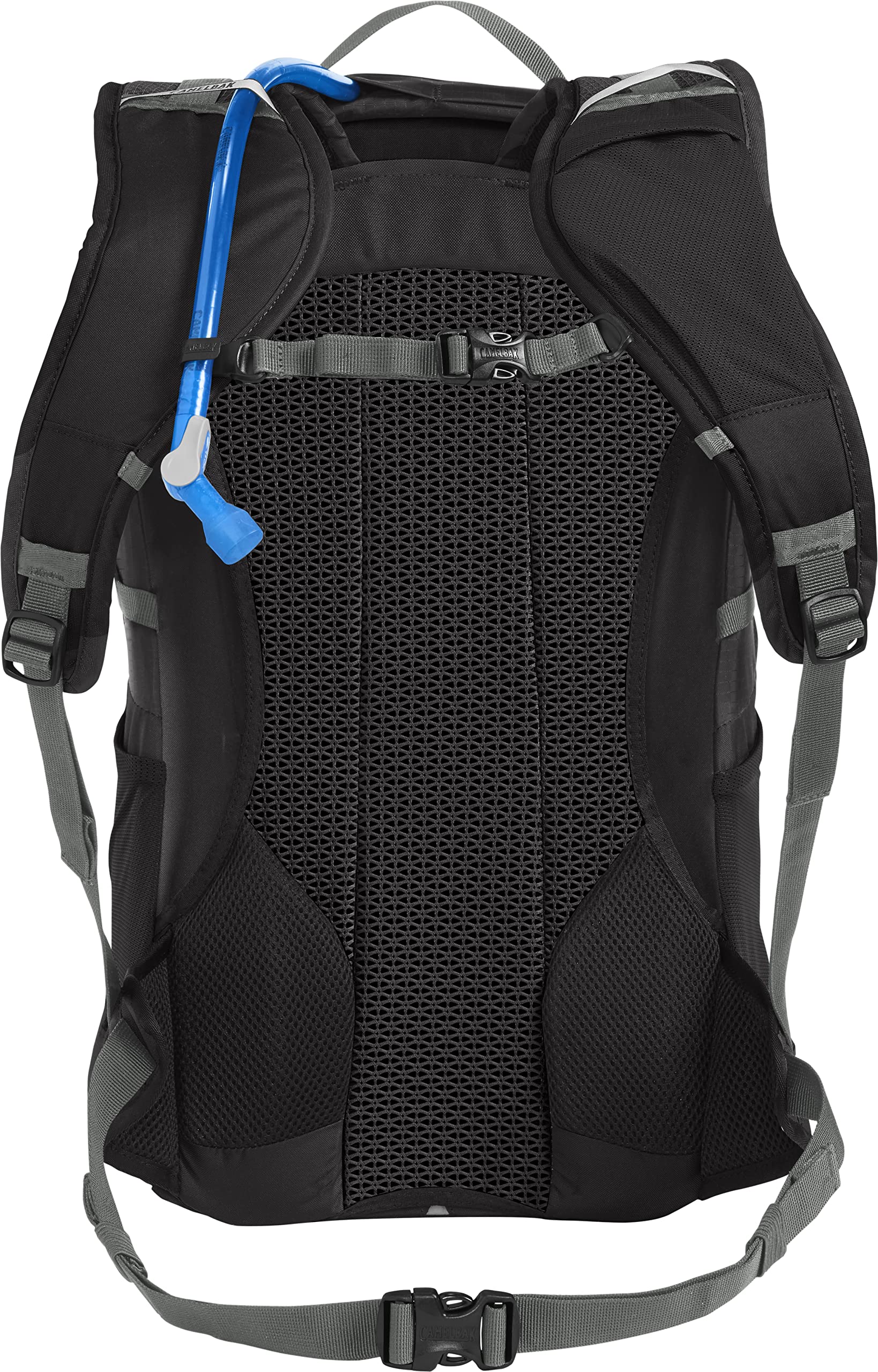 CamelBak Fourteener 24 front bungee system secures bulky gear and layers.