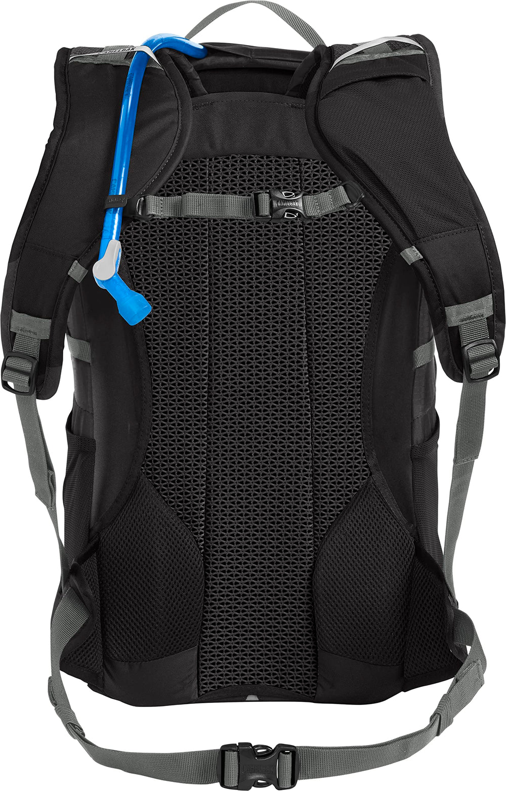 CamelBak Fourteener 24 front bungee system secures bulky gear and layers.