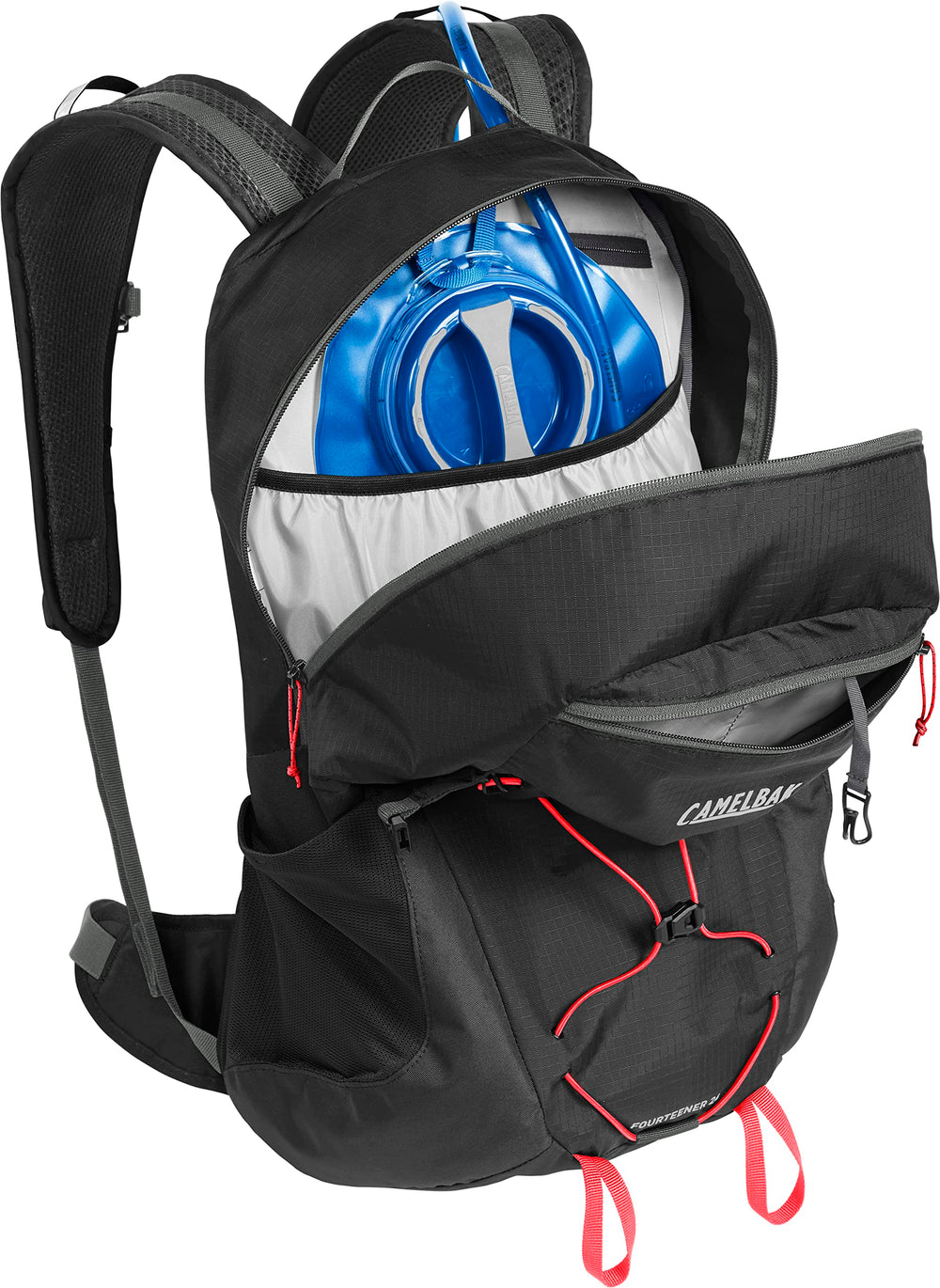 CamelBak Fourteener 24 3L reservoir ensures reliable hydration on long hikes.
