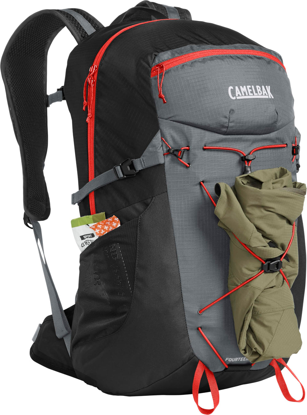 Adjustable sternum strap ensures a secure, customizable fit.