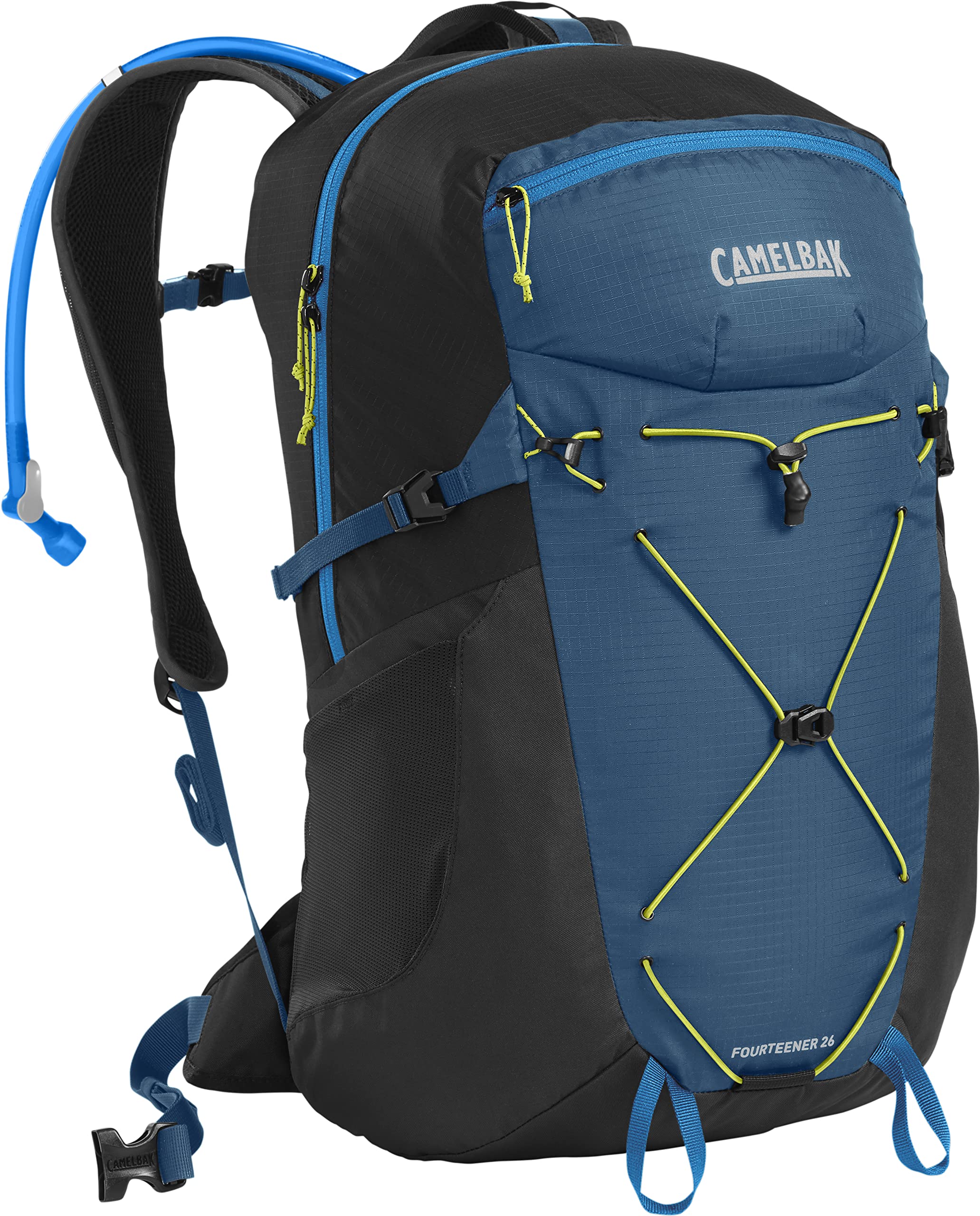 CamelBak Fourteener 26 full pack on trail, engineered for all-day comfort.