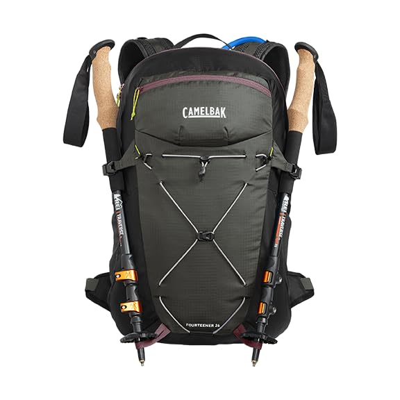 CamelBak Fourteener 26 reflectivity enhances visibility on low light trails