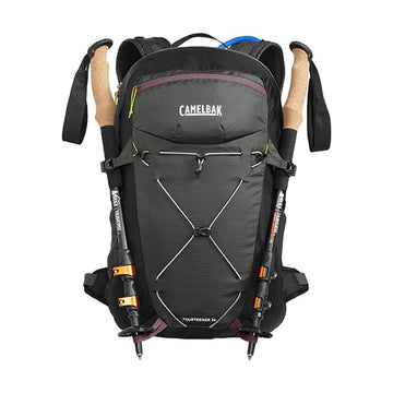 CamelBak Fourteener 26 reflectivity enhances visibility on low light trails