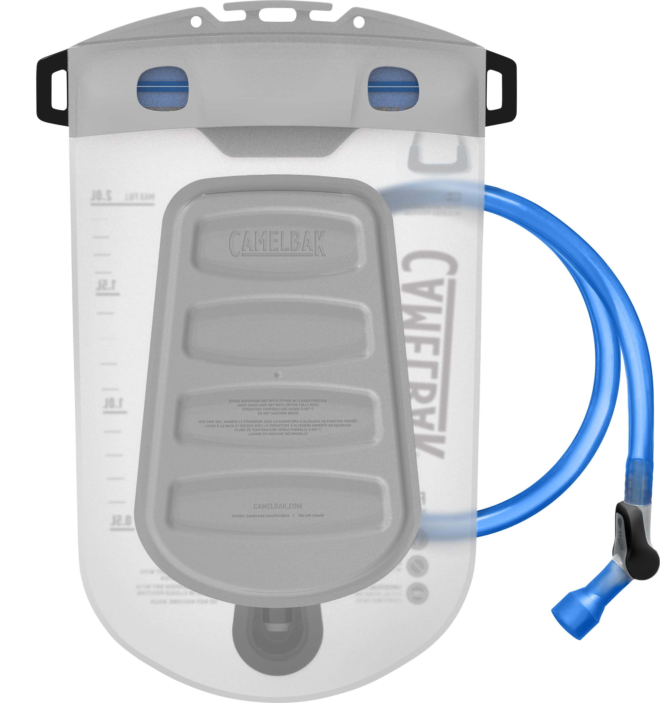 CamelBak Fusion reservoir rigid backplate design maintains shape and eases cleaning.
