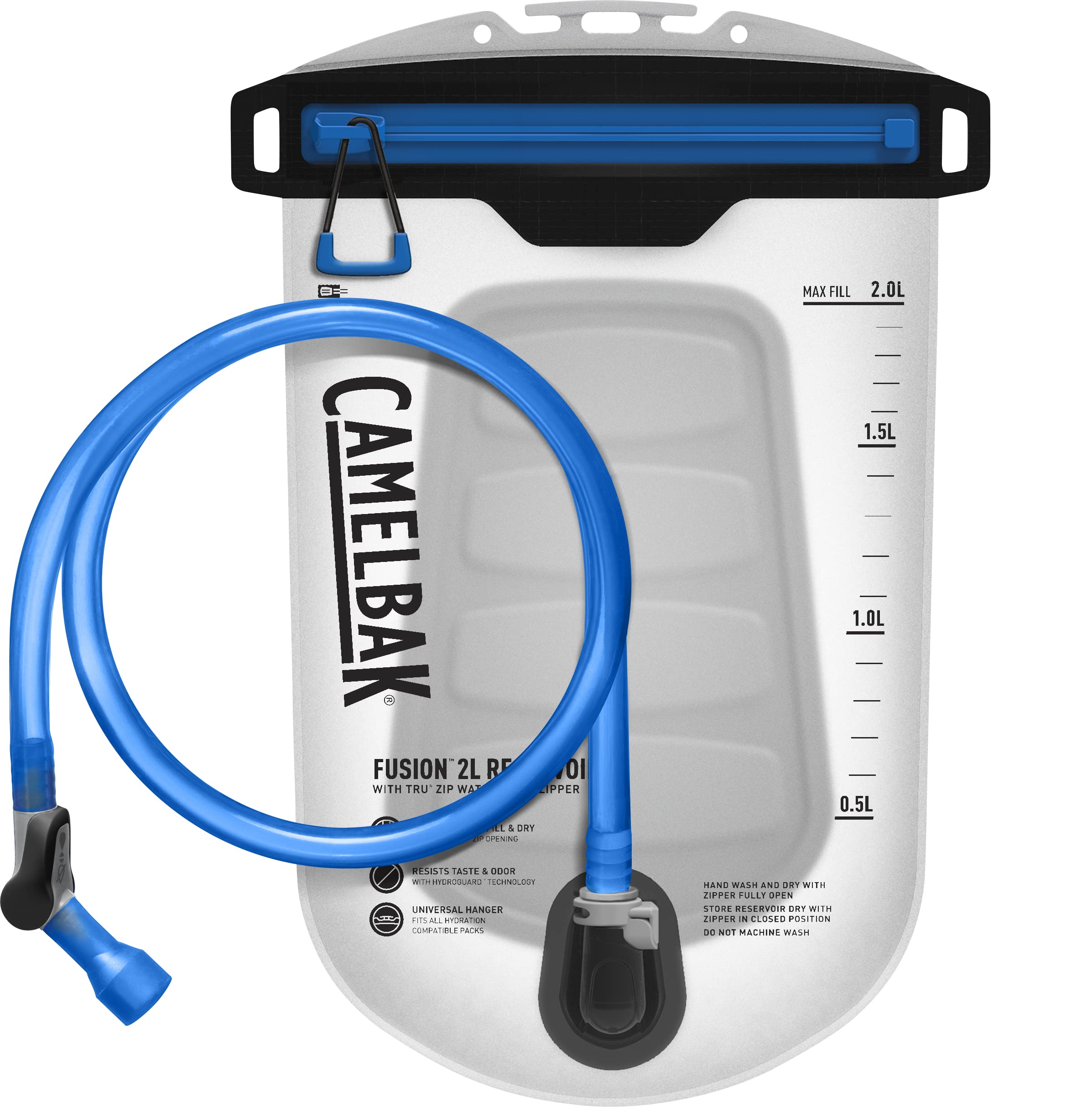 CamelBak Fusion reservoir showing universal pack compatibility with hydration backpacks.