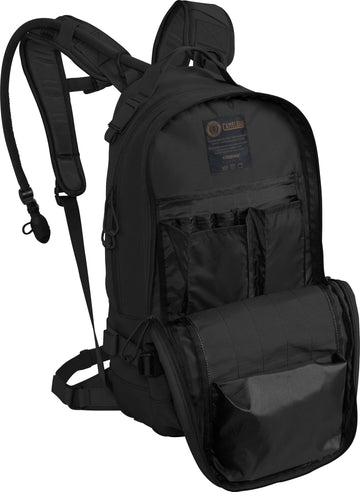 CamelBak H A W G reservoir close-up demonstrates 100 oz capacity for extended use