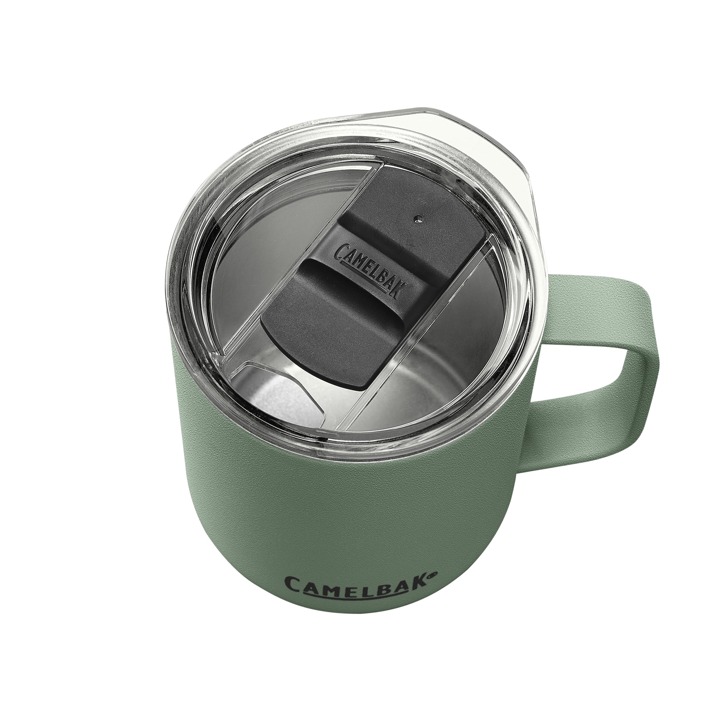 CamelBak Horizon mug illustrating dishwasher-safe cleaning.