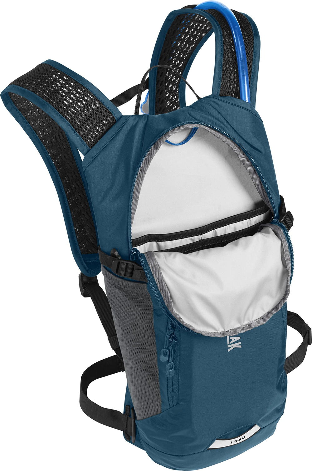 CamelBak Lobo 9 3D vent mesh harness enhances breathable comfort during heat