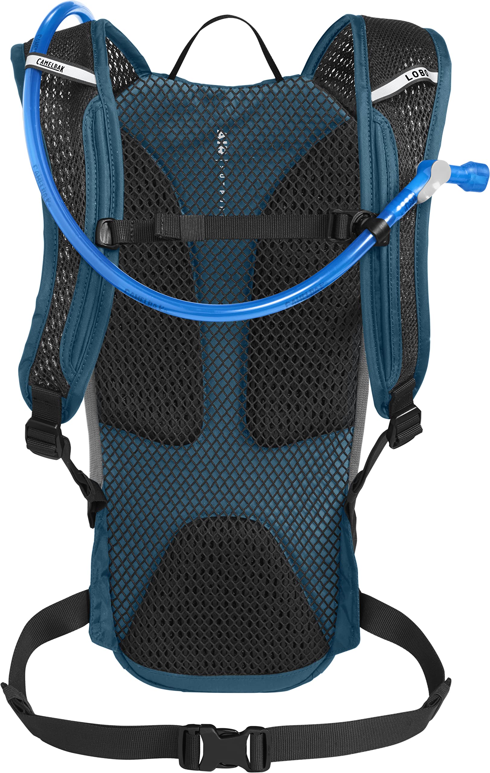 CamelBak Lobo 9 magnetic tube trap keeps hydration tube secure and accessible