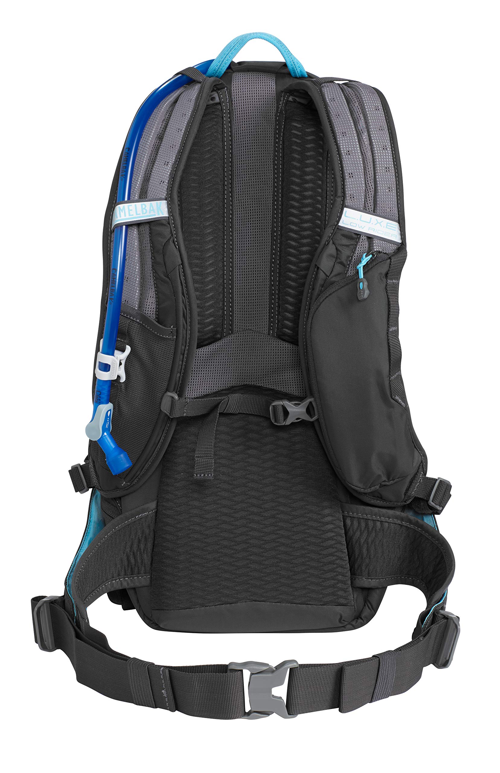 CamelBak L.U.X.E. LR14 back panel view highlighting stability during activity.