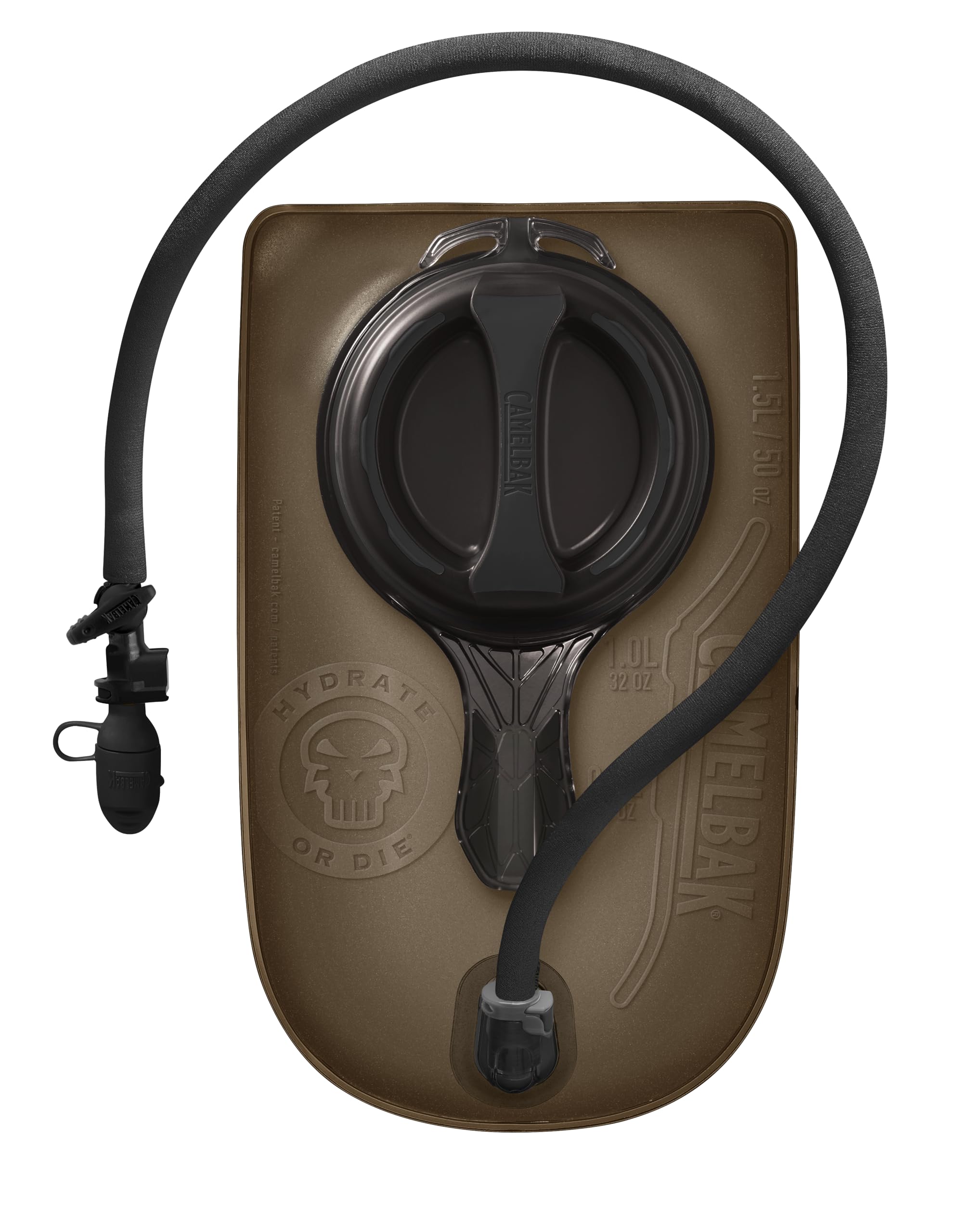CamelBak Mil Spec Crux 50oz reservoir wide-mouth cap enables rapid filling