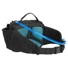 CamelBak M.U.L.E. 5 hydration pack demonstrates integrated tool organization for on-trail repairs.