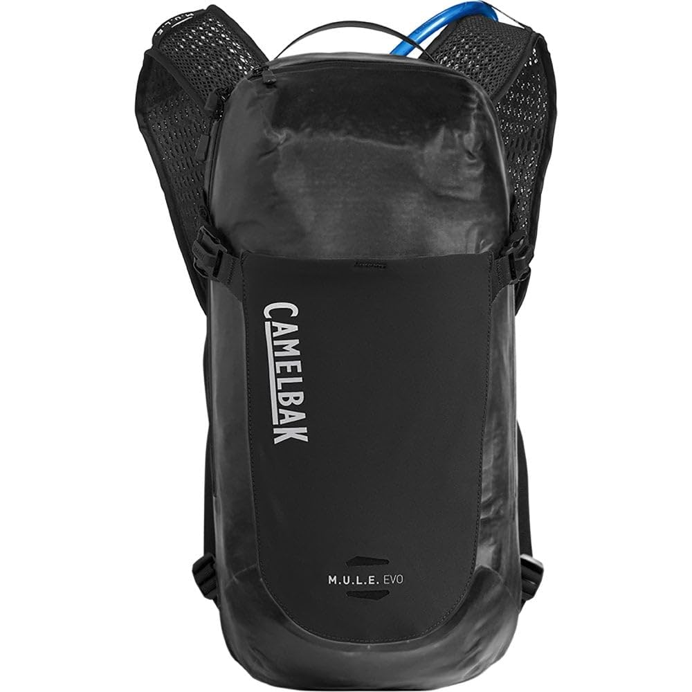 CamelBak M.U.L.E. Evo helmet carry securely holds a helmet on the trail