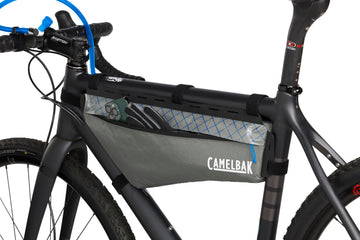 Reflective details on the CamelBak M.U.L.E. frame pack improve low-light visibility.