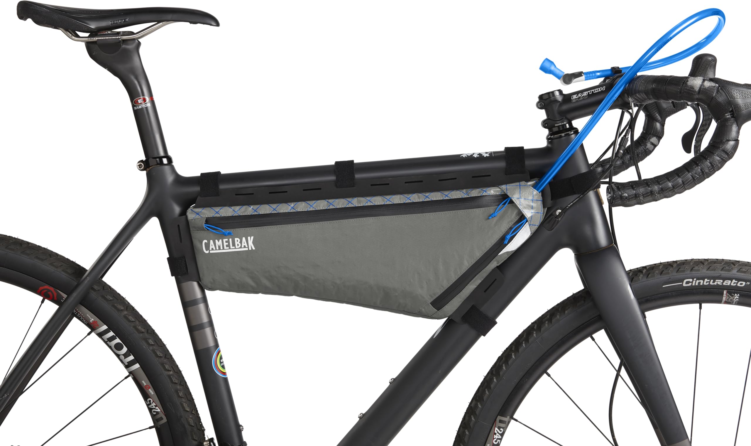 Ride-ready CamelBak M.U.L.E. setup provides easy access to gear and fluids.