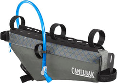 CamelBak M.U.L.E. frame pack attached securely for stable bikepacking.