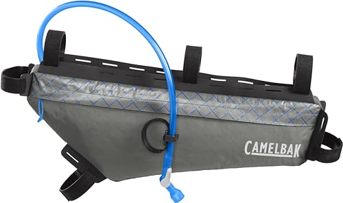 CamelBak M.U.L.E. water-resistant pocket protecting essentials in wet conditions.