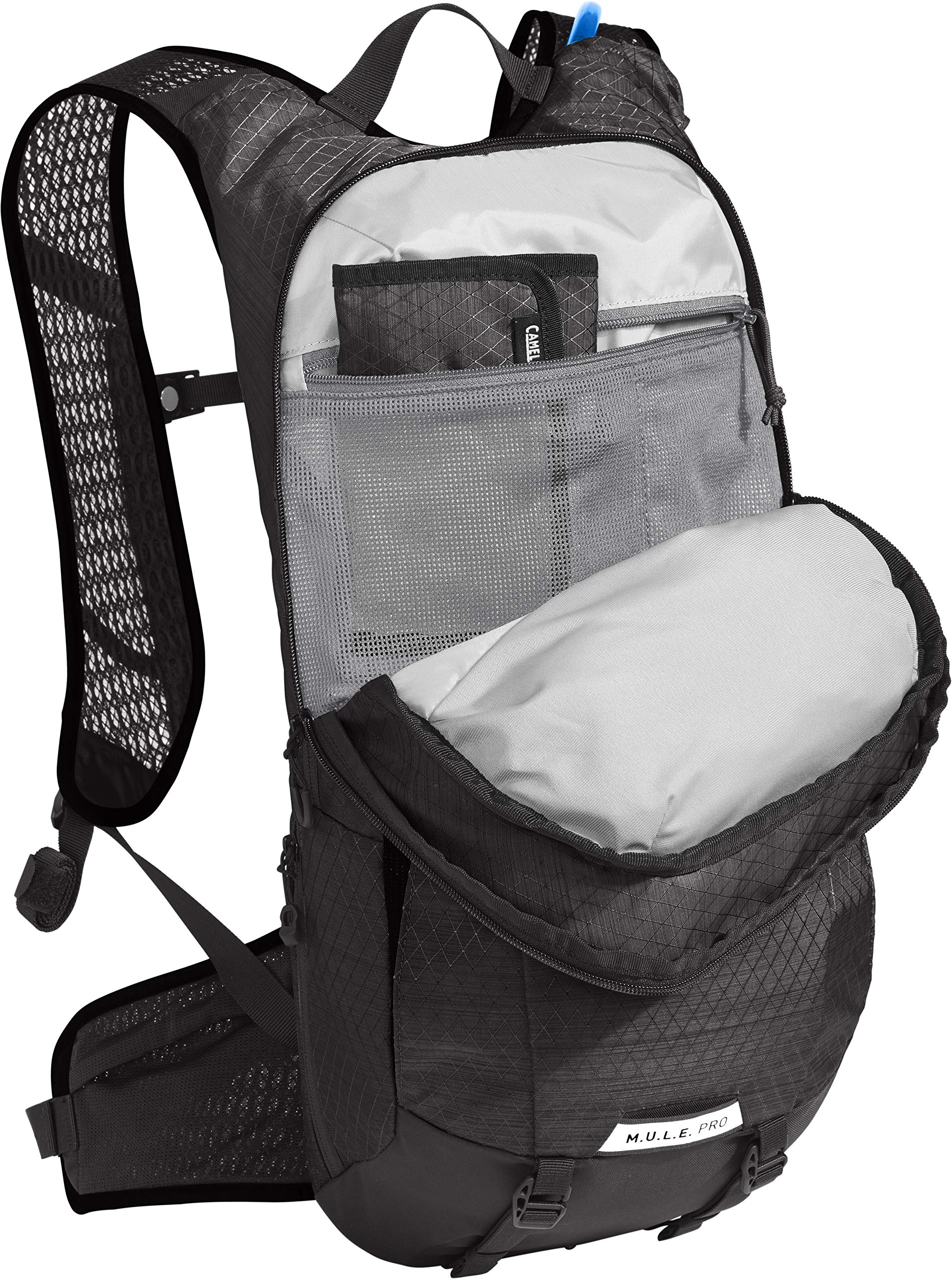 CamelBak M.U.L.E. Pro 14 hip belt with cargo for quick access