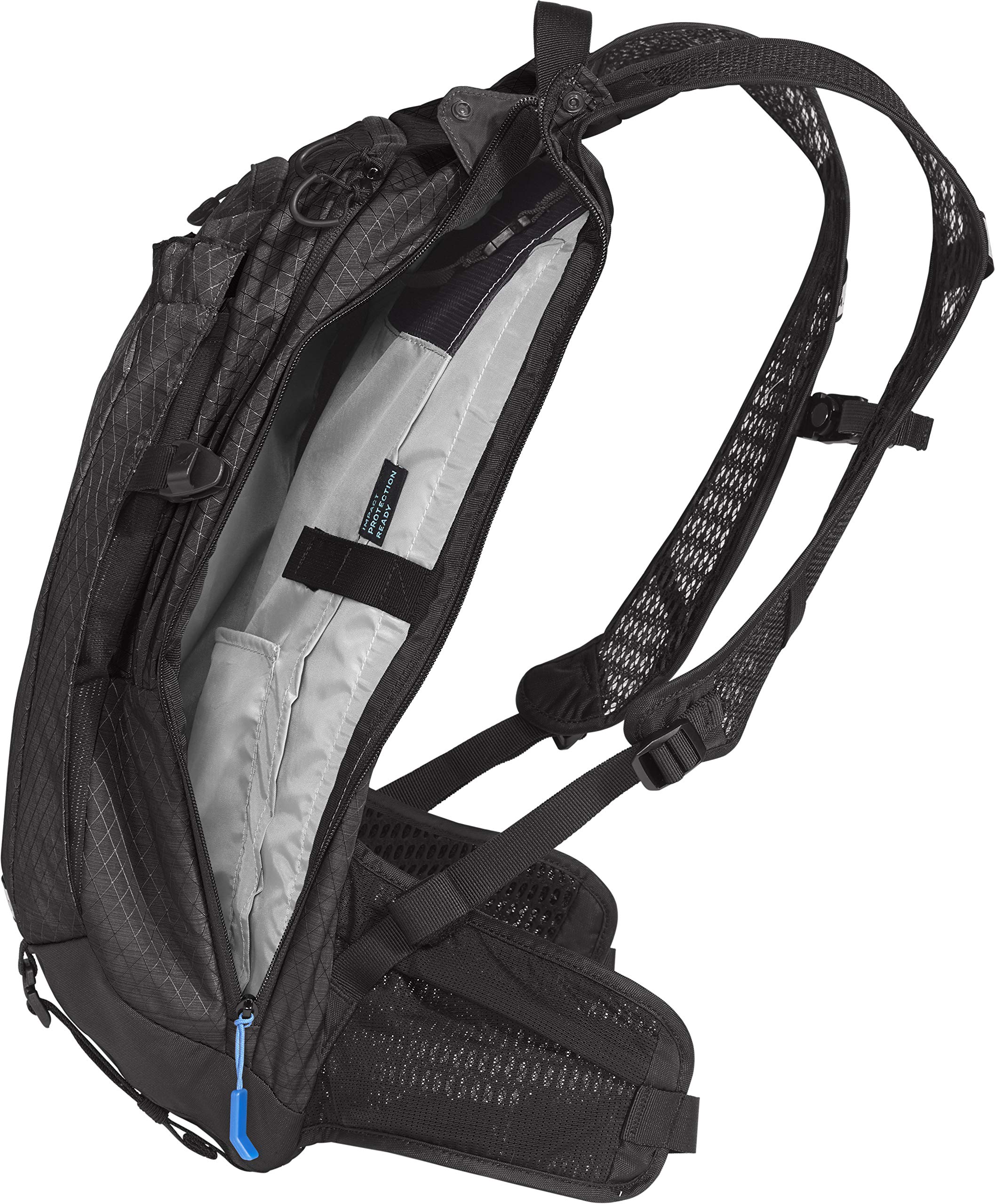 CamelBak M.U.L.E. Pro 14 integrated tool roll keeps CO2 and tools organized