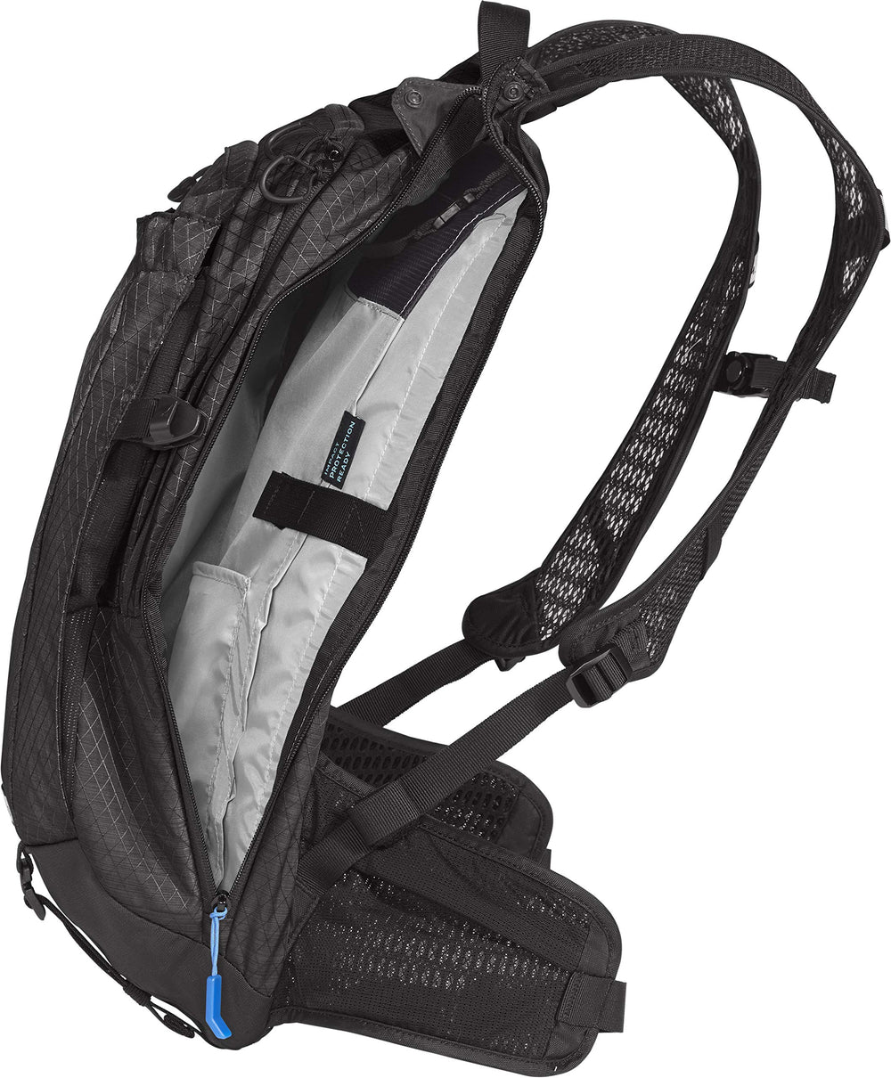 CamelBak M.U.L.E. Pro 14 integrated tool roll keeps CO2 and tools organized