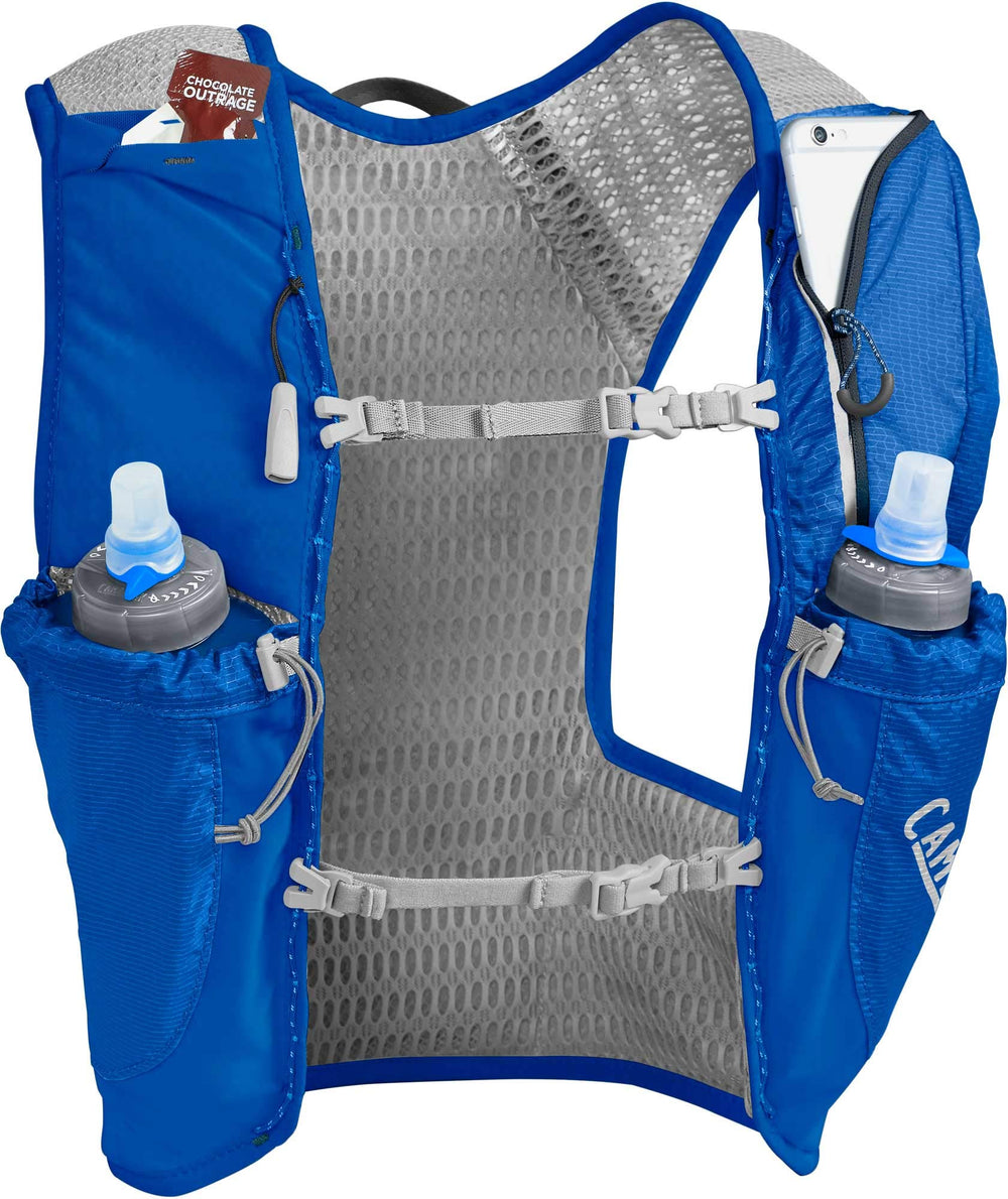 CamelBak Nano Hydration Vest demonstrating 3D mesh venting for breathability.