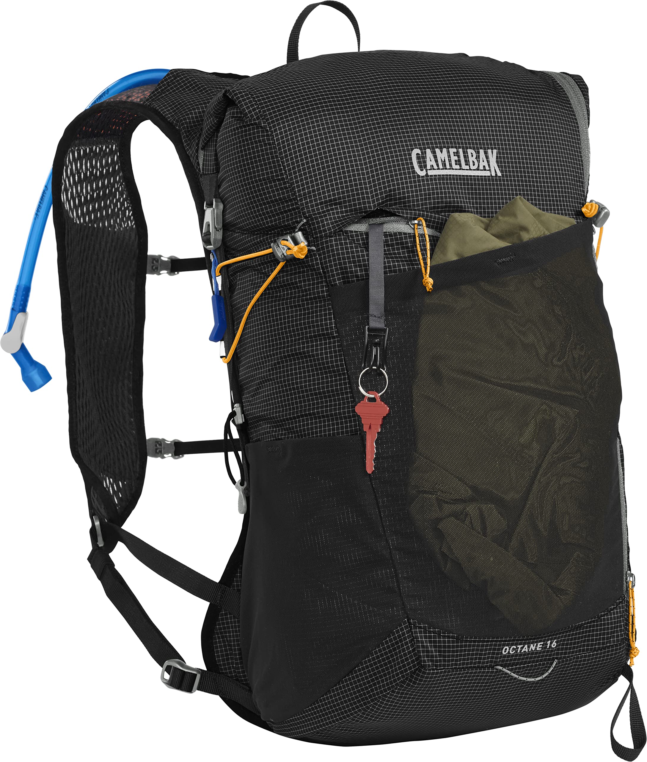 CamelBak Octane 16 reservoir area with Fusion 2L for on-the-go hydration.