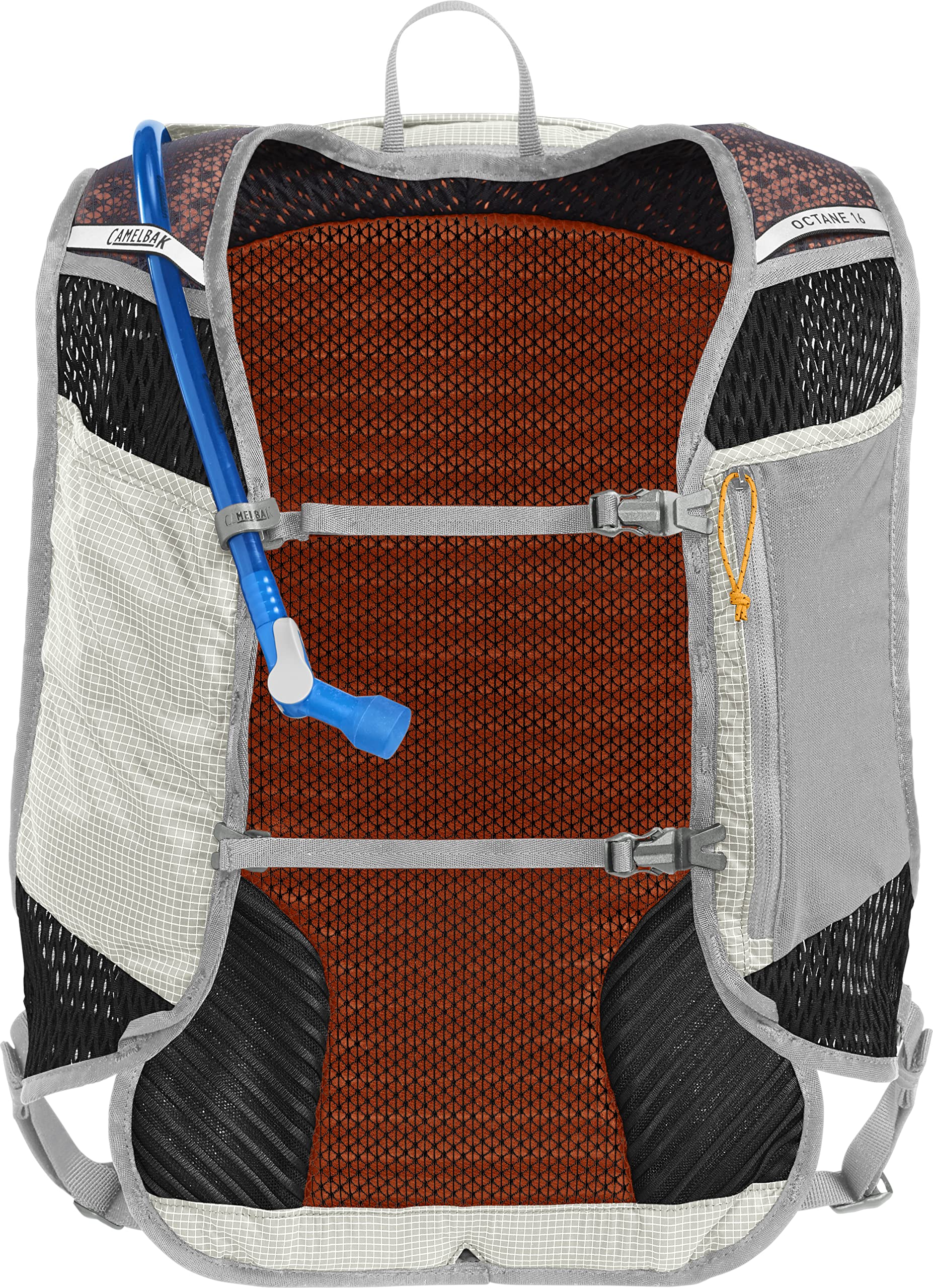 CamelBak Octane 16 stretch overflow pocket for extra layers.