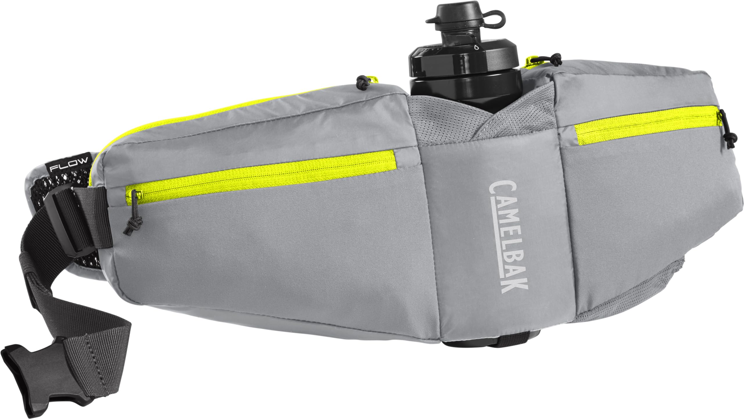 CamelBak Podium Flow 4 belt with 21 oz bottle for on-the-go hydration.