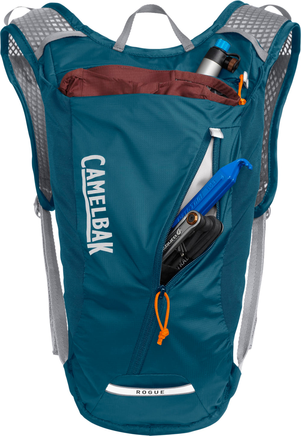 CamelBak Rogue Light 7 integrated tool organization for on-the-go repairs.