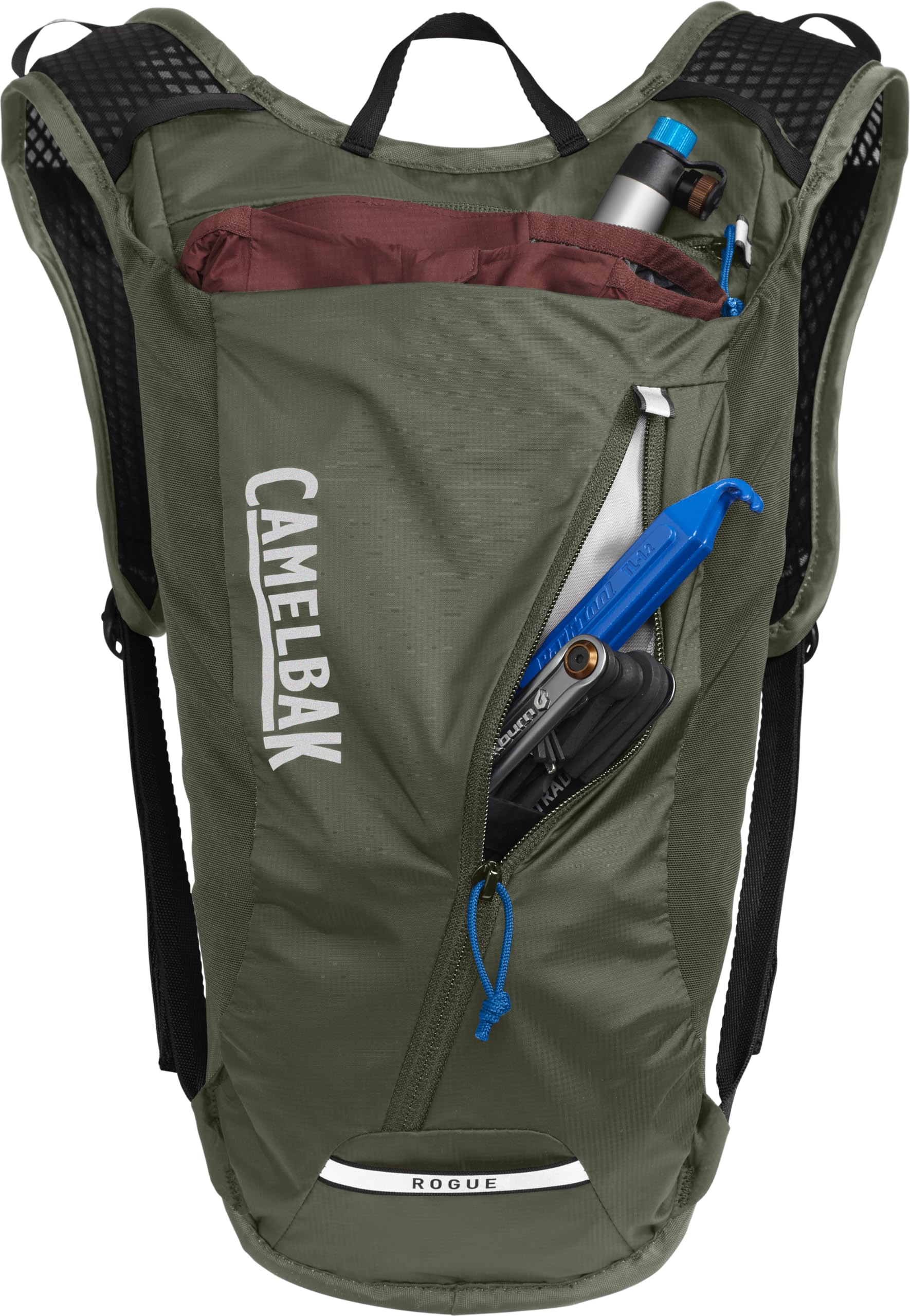 CamelBak Rogue Light 7 reflective details enhance visibility during dawn or dusk.