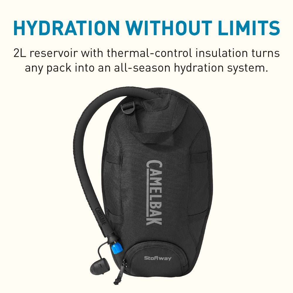 CamelBak Stoaway bite valve cover protects during snowy adventures